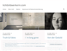 Tablet Screenshot of lichtbildwerkerin.com